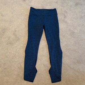 Free people, movement leggings with cut outs size extra small blue Heather color